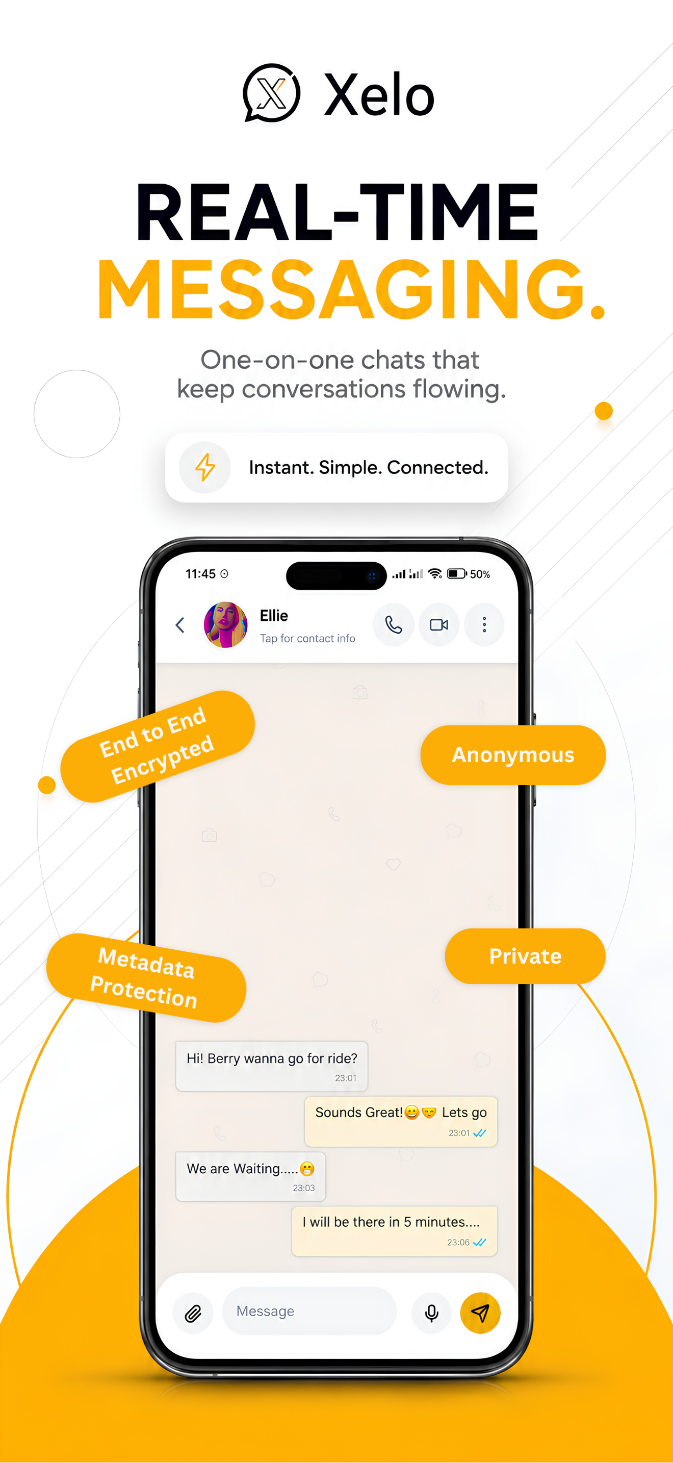 Xelo Messenger real-time messaging screenshot